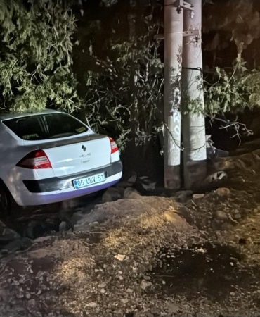 Elazığ'da yoldan çıkan otomobildeki 4 kişi yaralandı