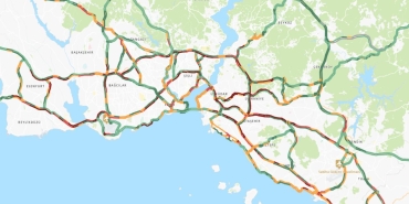 İstanbul'da bayramın ikinci gününde trafik yoğunluğu yüzde 74'e çıktı