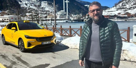 Karadeniz'in zorlu yollarında yerli taksi: Togg