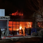 Kayseride mobilya atölyesinde yangın