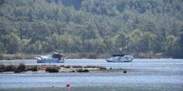 Marmaris'te deniz suyu yaklaşık 5 metre çekildi