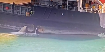 Mersinde denizi kirleten gemiye 13 milyon lira ceza