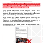 THY'nin kamu bütçesinden yararlandığı iddialarına yalanlama