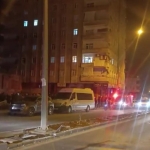 Zeminde kayma olduğu iddiasıyla 8 katlı bina tahliye edildi