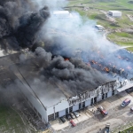 Ankara'da mobilya deposunda yangın