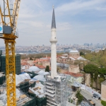 Ayasofya Camii'nin minaresinde restorasyon tamamlandı
