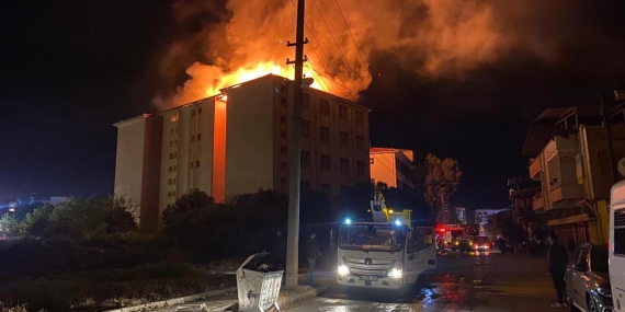 Aydın’da lise yurdunda çıkan yangın kontrol altına alındı
