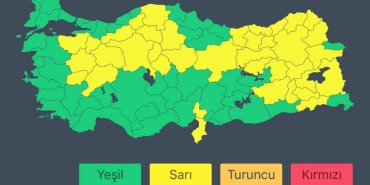 Bakanlıktan bazı iller için 'sarı' kodlu meteorolojik uyarı