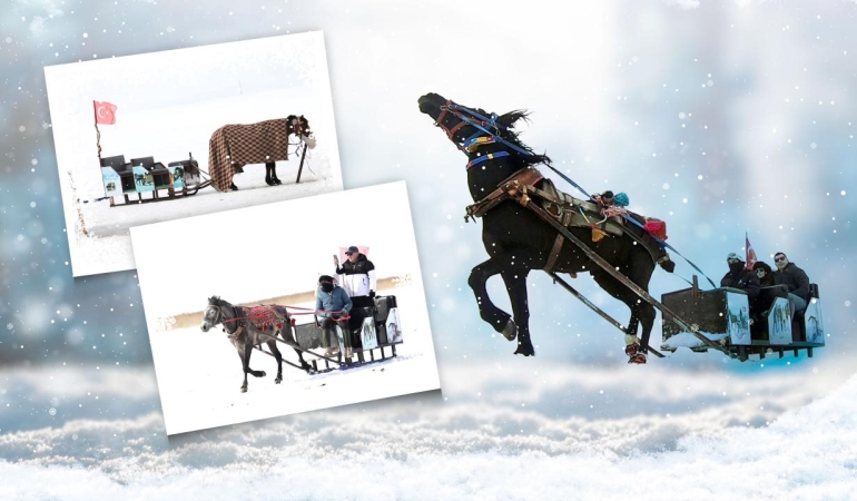 Çıldır Gölü üzerinde nostaljik yolculuk: Atlı Kızaklar