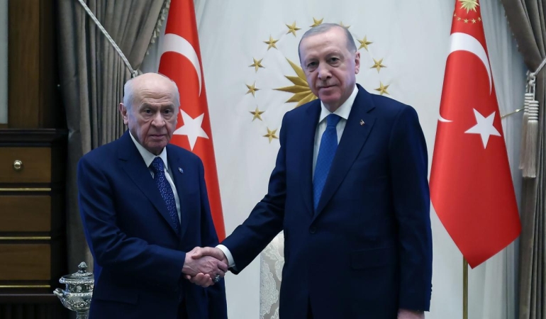 Cumhurbaşkanı Erdoğan, Devlet Bahçeli'yi kabul etti