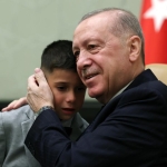 Cumhurbaşkanlığı Külliyesi'ndeki 23 Nisan kabulünde duygu dolu anlar