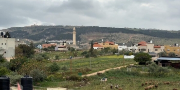 Filistin topraklarını gasbeden İsrailliler, Batı Şeria'daki çiftçileri topraklarından sürmeye çalışıyor
