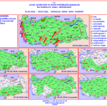 Hafta sonu için kuvvetli yağış, toz taşınımı ve çığ uyarısı