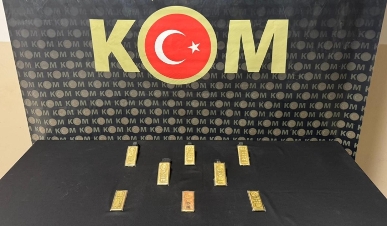 Hatay'da 8 kilogram gümrük kaçağı altın ele geçirildi