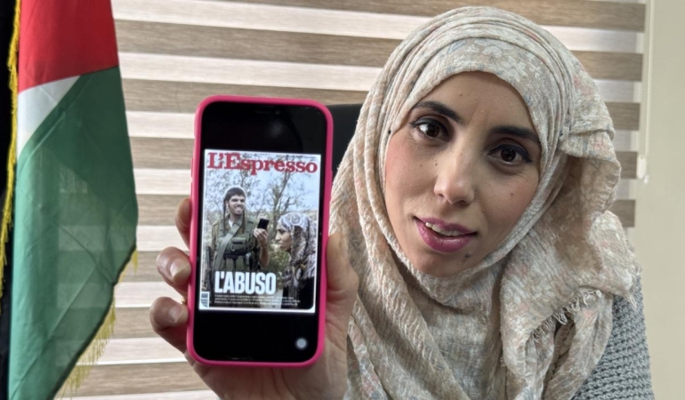 İtalyan dergisinin kapağındaki Filistinli avukat: Bu görüntü, sistemetik bir politikanın parçası