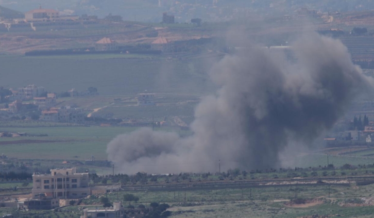 Katil İsrail, ateşkese rağmen Lübnan'ın güneyine yine hava saldırısı düzenledi