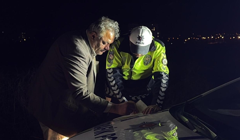 Kayseri'de polisten kaçan alkollü sürücüye 515 bin lira ceza kesildi