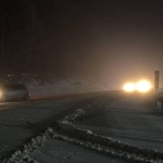 Kütahya'nın Domaniç ilçesinde kar yağışı etkili oluyor