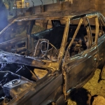 Park halindeki otomobil küle döndü