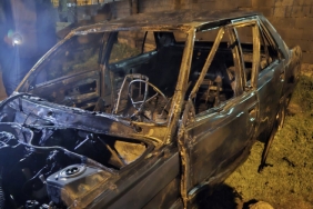 Park halindeki otomobil küle döndü