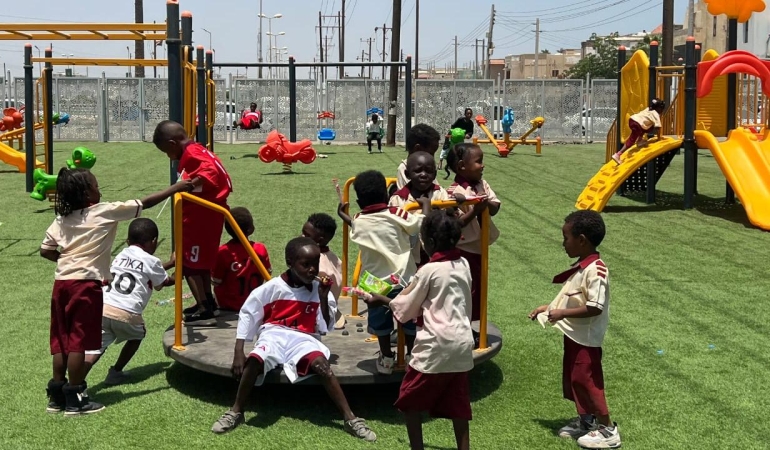 TİKA'nın Sudan'da kurduğu çocuk parkı açıldı