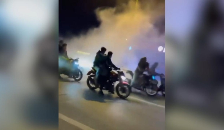Trafiği tehlikeye düşüren motosikletlilere 870 bin lira ceza