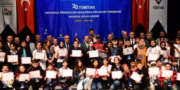 TÜBİTAK yarışmasında Erzurumlu öğrencilerden büyük başarı