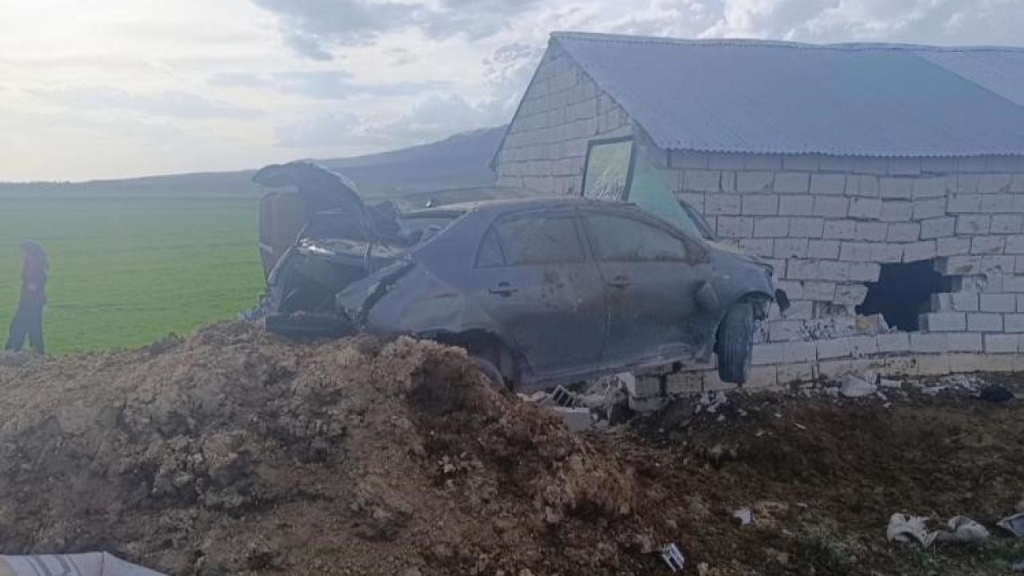 Van'da kontrolden çıkan otomobil duvara çarptı: 1 yaralı