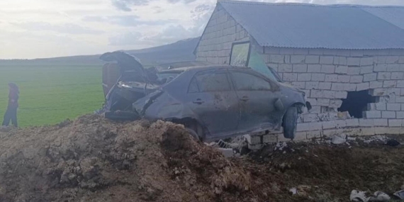 Van'da kontrolden çıkan otomobil duvara çarptı: 1 yaralı