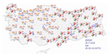 Bayram süresince yağışlı hava etkili olacak