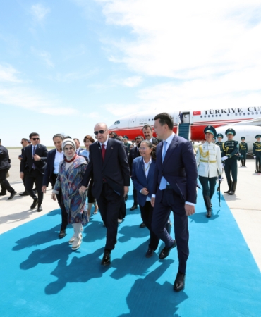 Cumhurbaşkanı Erdoğan Astana'dan Türkistan'da