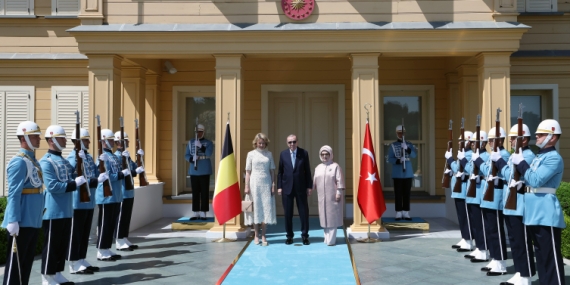Cumhurbaşkanı Erdoğan, Belçika Kraliçesi Mathilde'yi kabul etti