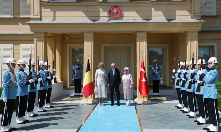 Cumhurbaşkanı Erdoğan, Belçika Kraliçesi Mathilde'yi kabul etti