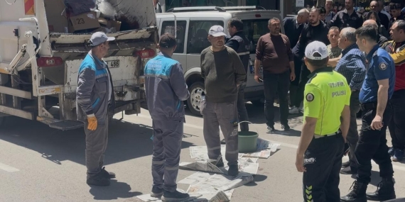 Isparta'da çöp toplama kamyonuna sıkışan işçi öldü