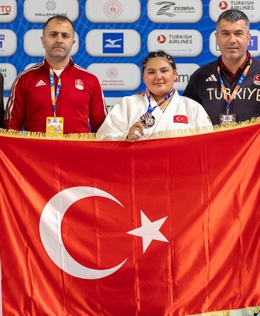 Milli judocu Nisanur Serin Avrupa ikincisi