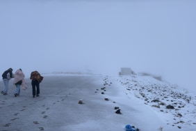 Nemrut Dağında ulaşım durdu