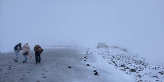 Nemrut Dağında ulaşım durdu