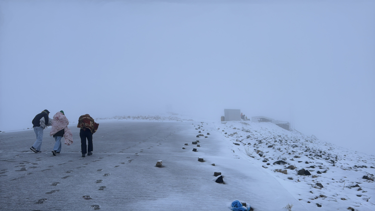 Nemrut Dağında ulaşım durdu