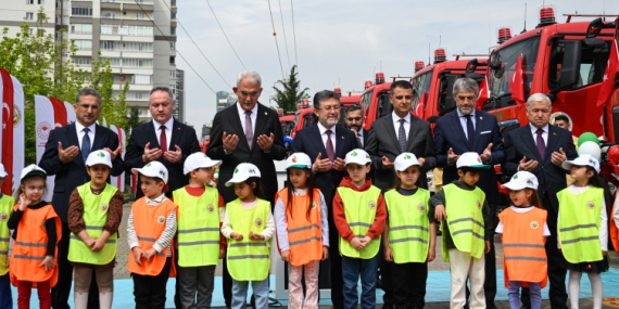 Orman yangınlarıyla mücadelede yeni araçlar görev yerlerine uğurlandı
