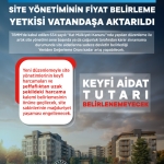 Site yönetiminin fiyat belirleme yetkisi vatandaşa aktarıldı